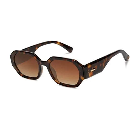 New Tortoise Brown Polarized Rectangle Sunglasses for Women Retro Cute Trendy Amazon.com: Foster Grant Polarized Sunglasses For Women  main image 4